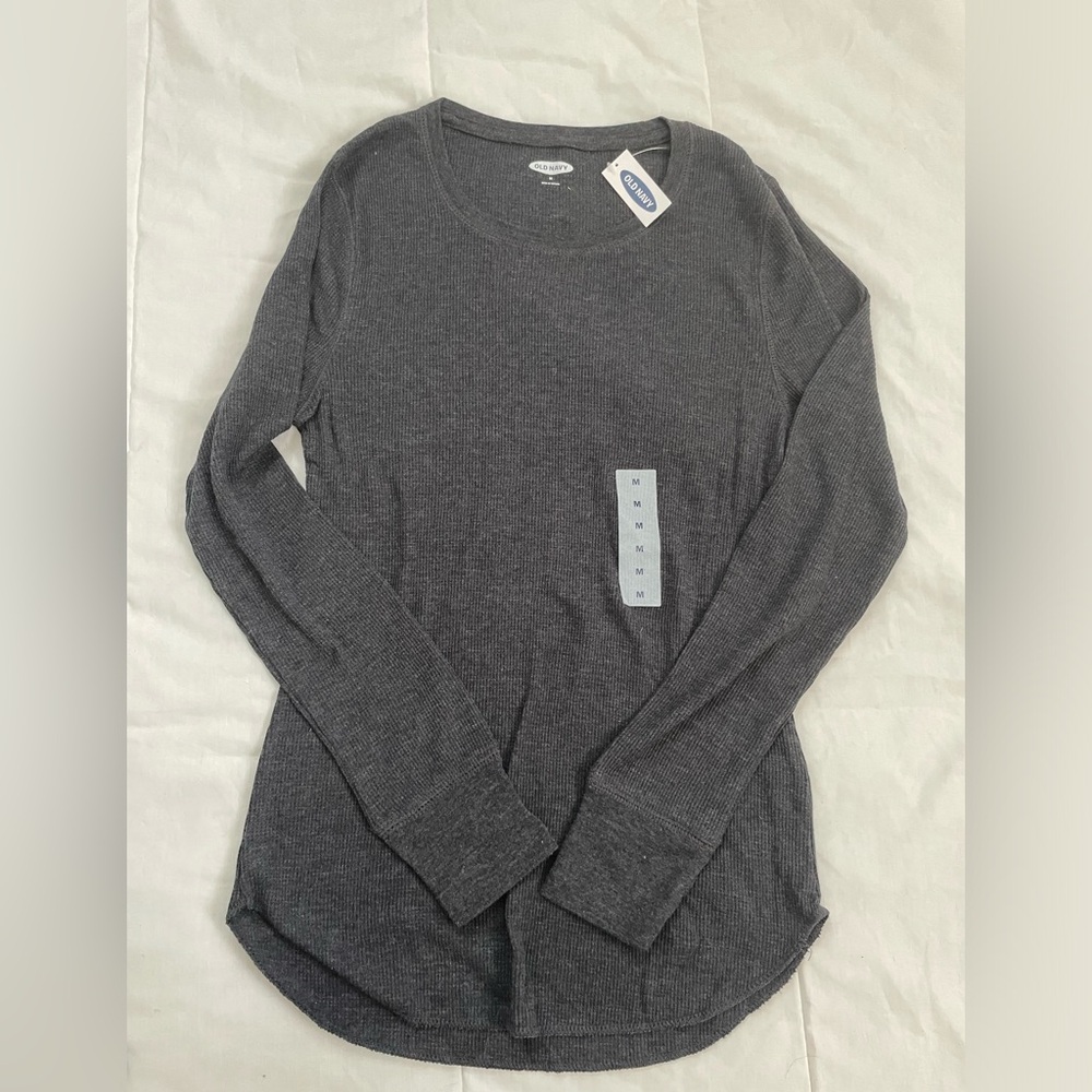 Old Navy Grey Long Sleeve Sweater